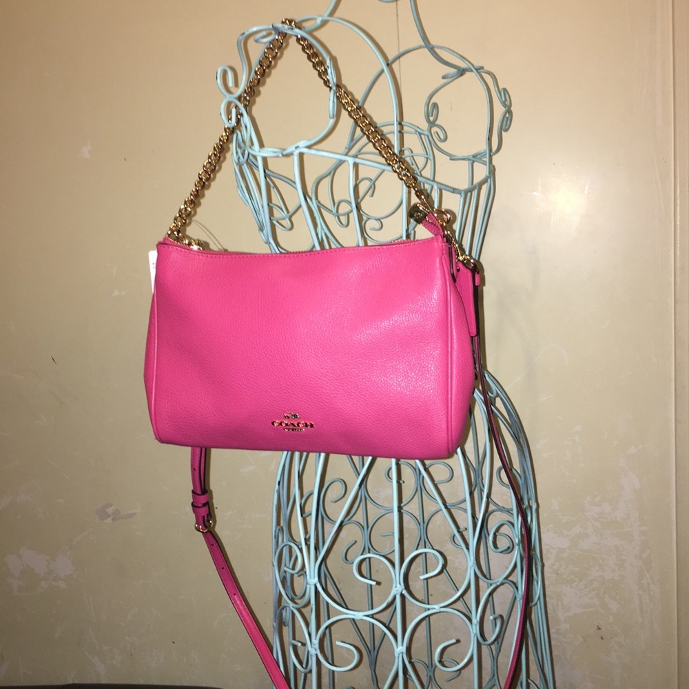 Coach F6666 Pebble Leather Crossbody Bag - Picture 6 of 8